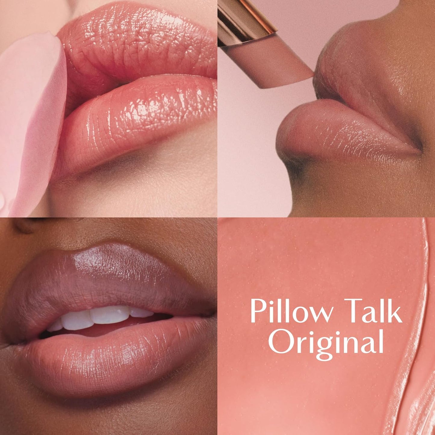 Charlotte Tilbury Pillow Talk Blush Balm Lip Tint - Long-Lasting Hydration & Buildable Sheer Color | 24 HR Moisture