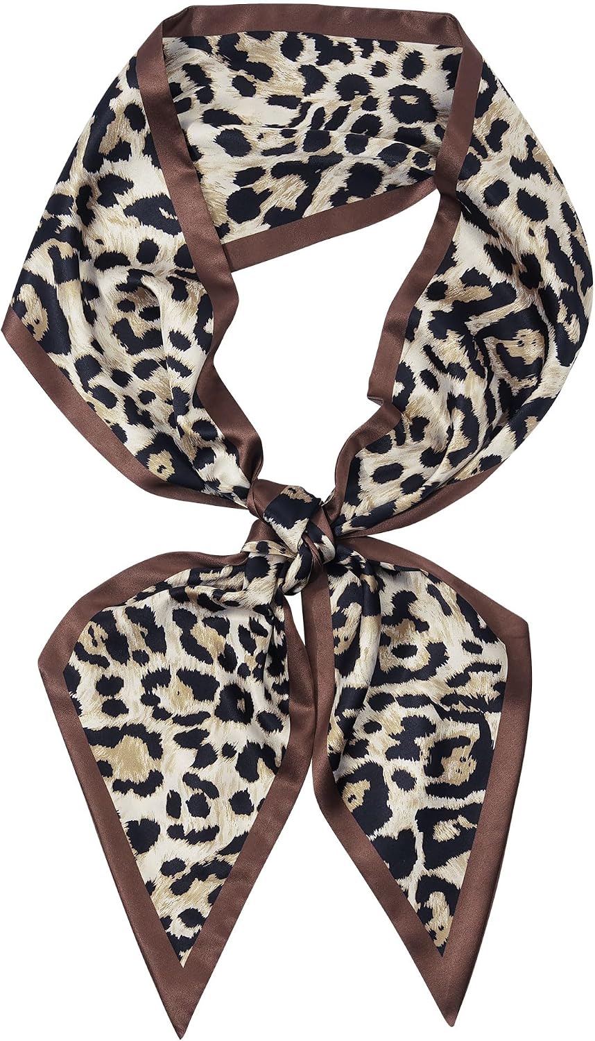 Cherry Head Scarf for Women - Long Thin Satin Hair & Neck Wrap | Fashion Accessory