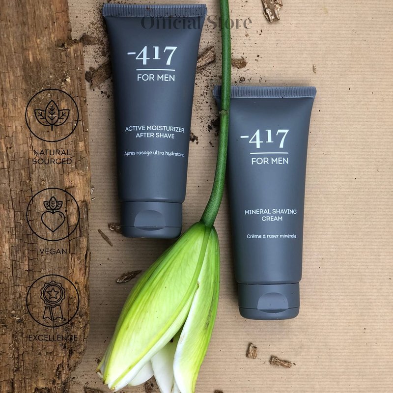 -417 Dead Sea Cosmetics Active Vegan After Shave For Men - Soothes, Moisturizes While Protecting Skin From Cuts and Nicks 3.38 oz.