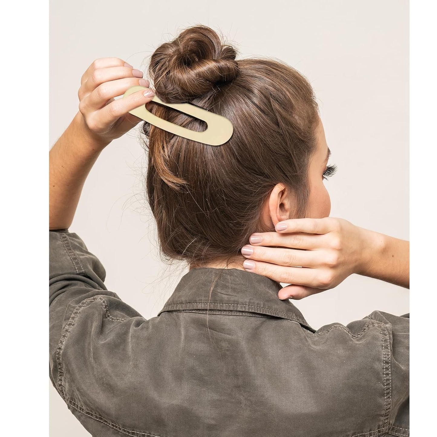 Large Matte Hair Claw Clips - 6 Pcs Set for Thin, Fine, or Thick Hair | No-Slip Butterfly Clips