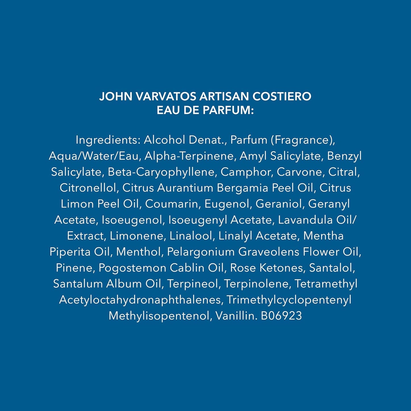John Varvatos Artisan Costiero Eau de Parfum Spray - Travel-Sized Men's Cologne | Aquatic Citrus Scent with Yuzu, Lemon & Patchouli