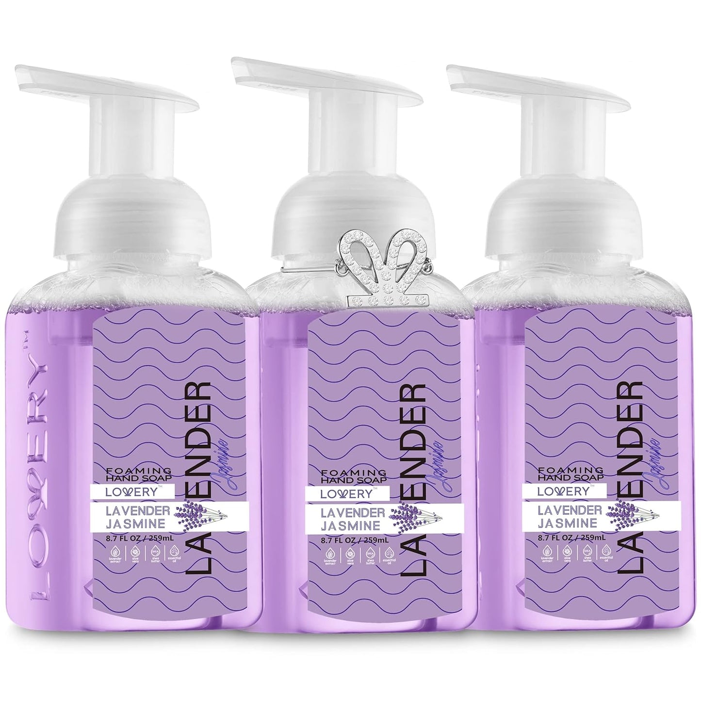 Moisturizing Foaming Hand Soap Pump - 5-Pack | Aloe Vera & Essential Oils, Citrus Blend Fragrances for Kitchen & Bathroom