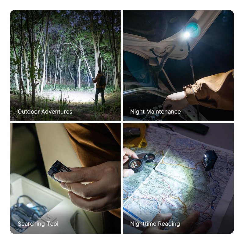 OLIGHT Oclip Ultra EDC Flashlight Clip-on Light, 530 Lumens Rechargeable with Type-C Charging, Combines Floodlight, Spotlight and UV, Triple Lights for Inspection and Work (Stars & Stripes Edition)
