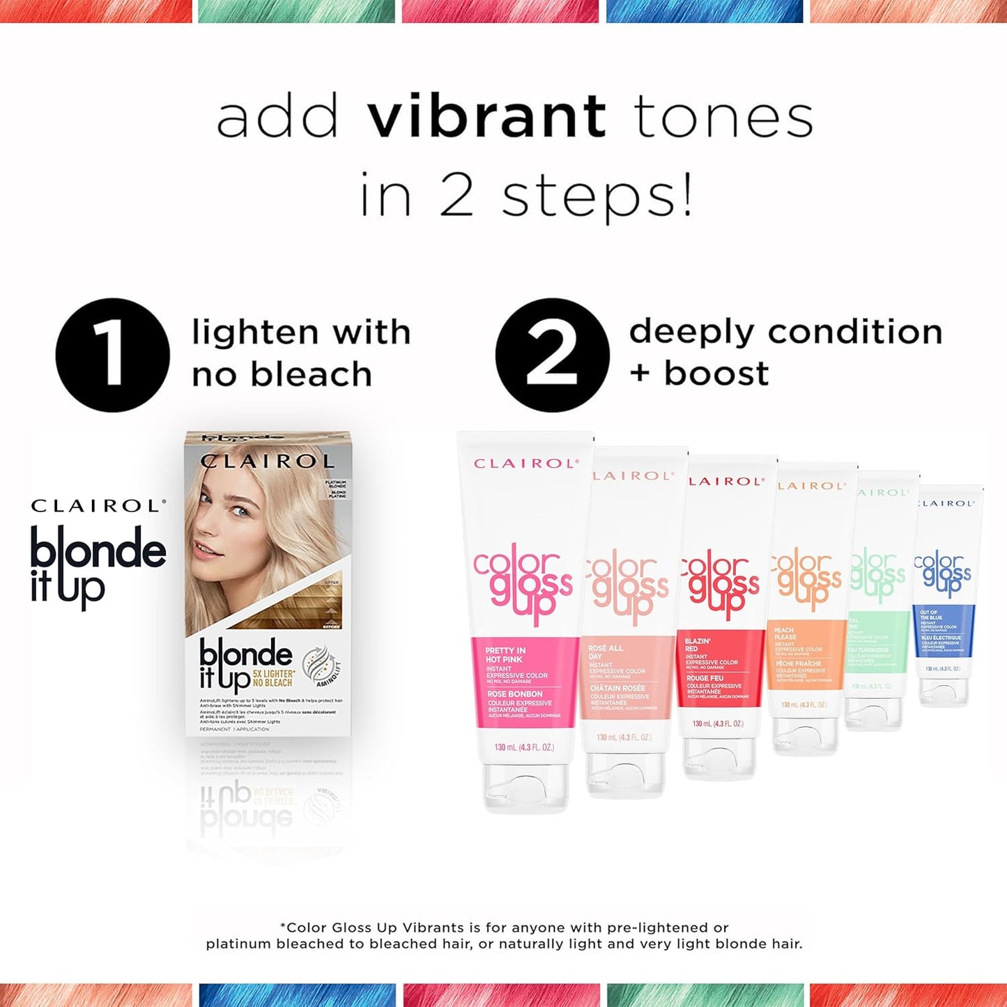 Clairol Color Gloss Up Temporary Hair Dye - Blazing Red | Vibrant Color, Easy Application