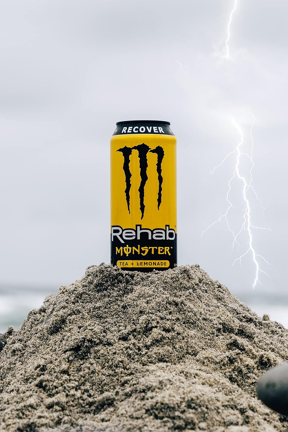 Monster Rehab Iced Tea - Lemonade Energy Drink, 15.5 Ounce | Refreshing Energy Boost