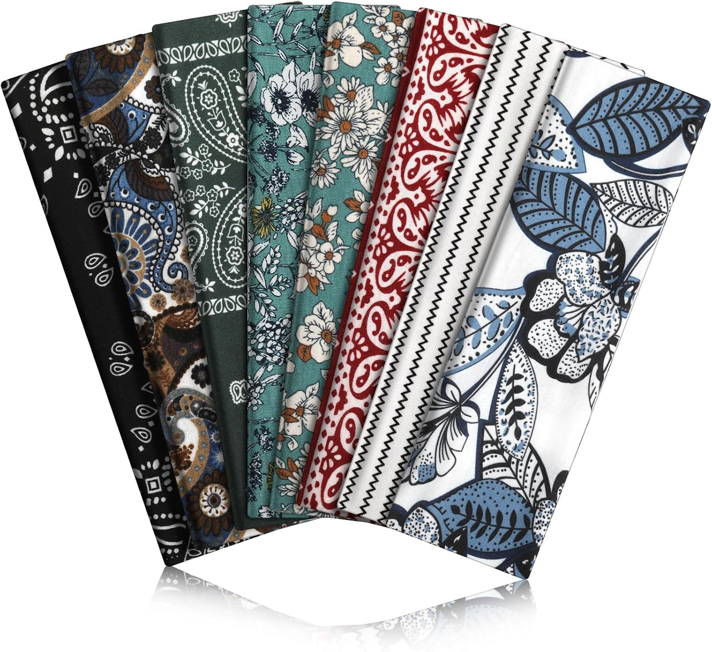 Non-Slip Sports Headbands - 8PCS Elastic Running Bands for Men & Women | Soft, Sweat-Absorbent Design
