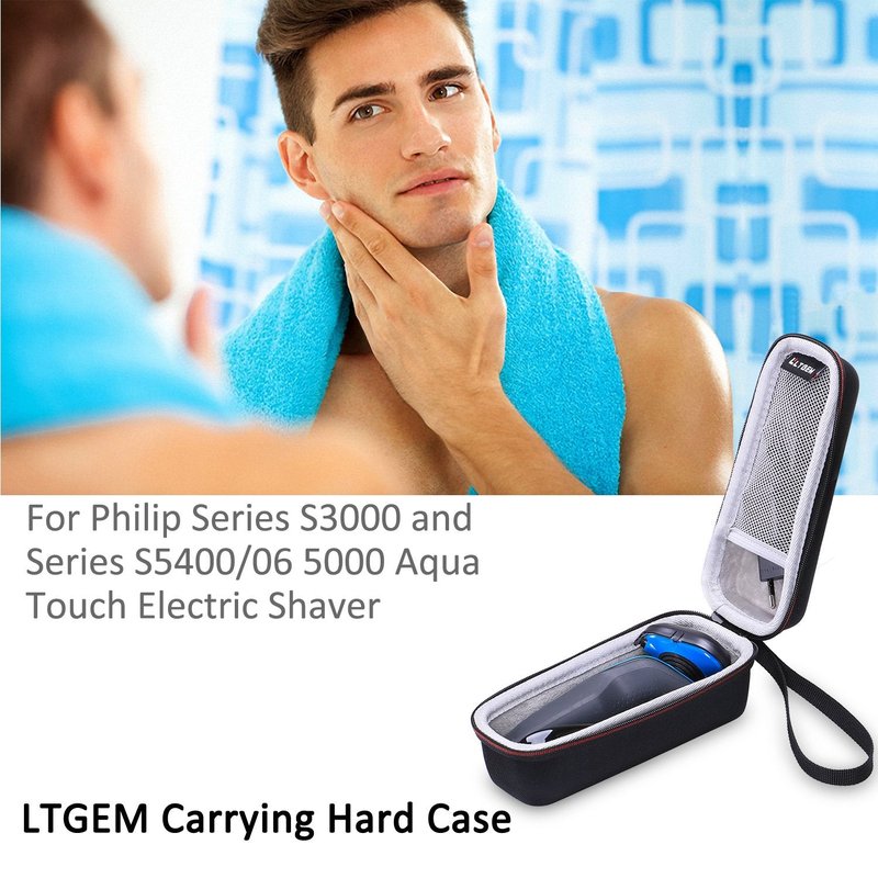 LTGEM Hard Travel Case for Philips Norelco Men Shaver Razor 2100/2300/3500/6800/3100/5500/5100/5300/5700/6880 Wet Electric Shaver, S6880/81