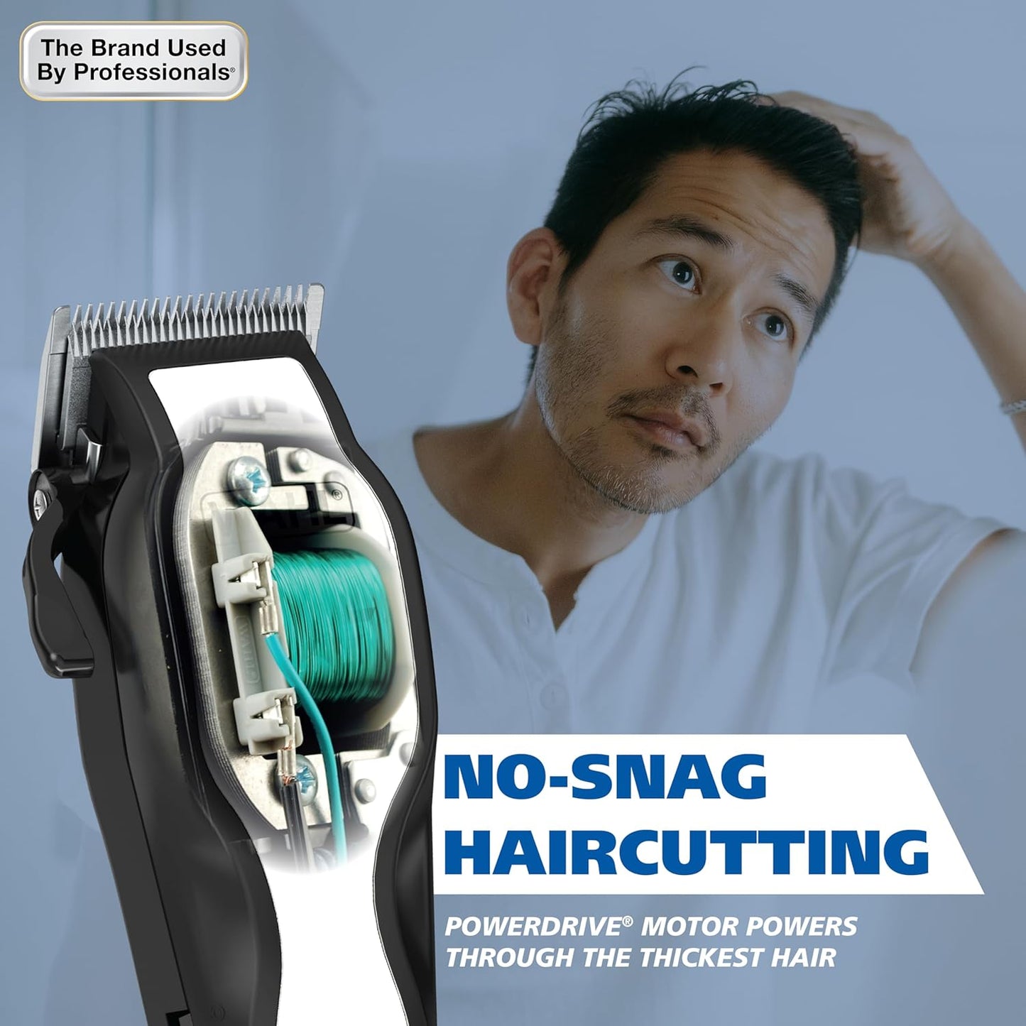 Wahl USA Haircutting Kit - Corded Hair Clipper for Men with No-Snag Blades & Adjustable Fade Lever | Model 3029140