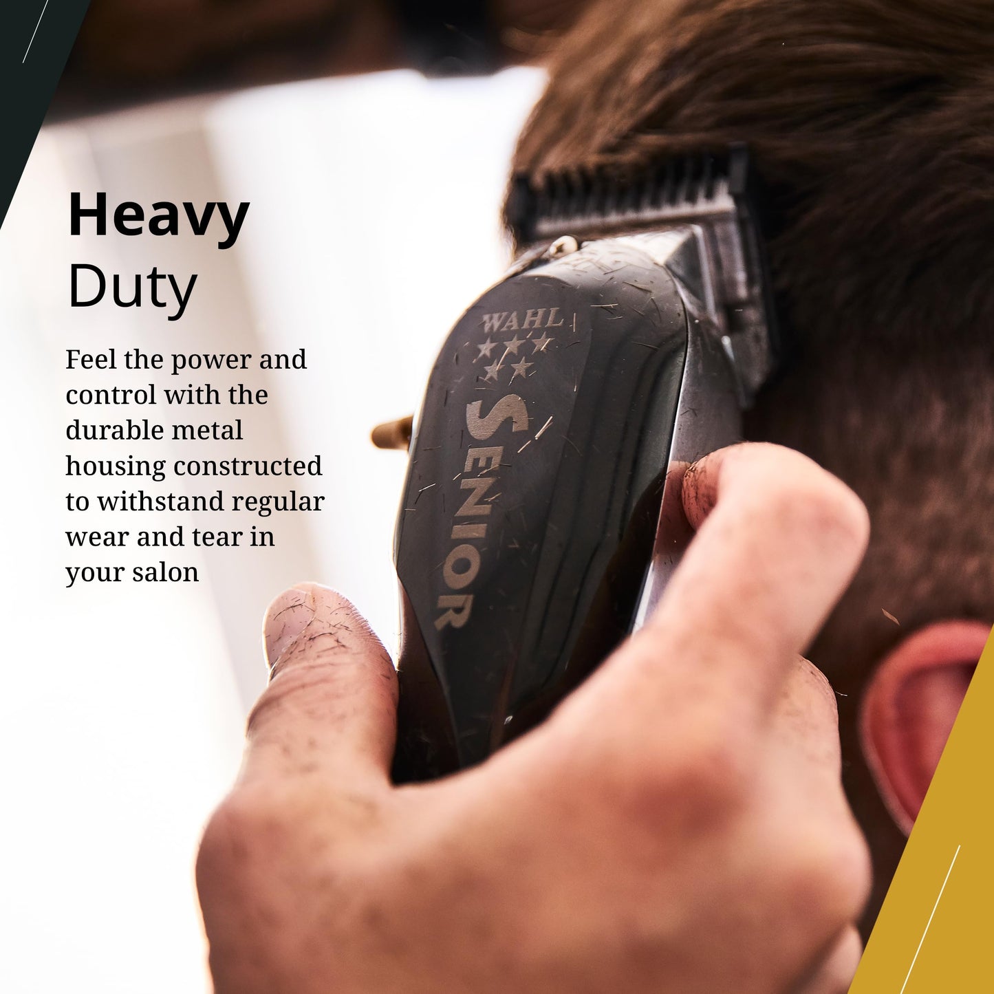 Wahl Professional 5 Star Senior Clipper, V9000 Motor, Adjustable Taper Lever, Includes 3 Cutting Guides