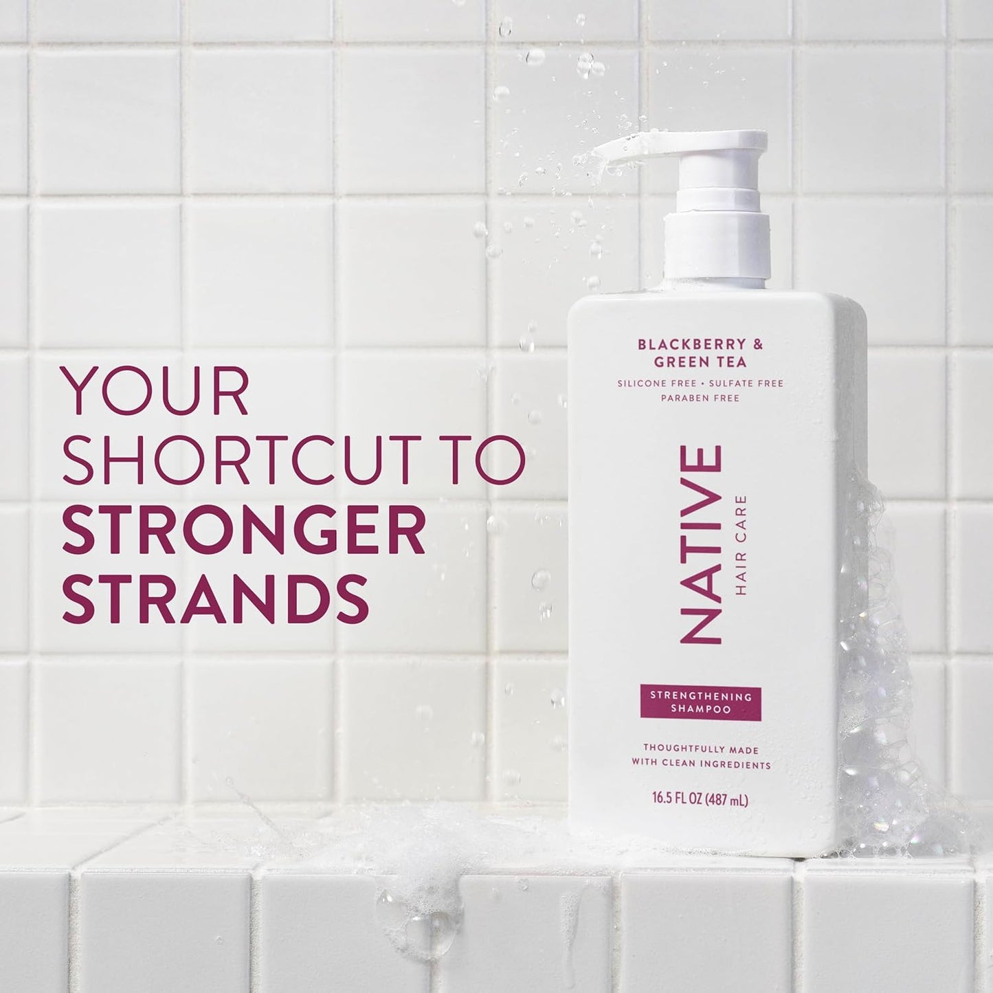 Strengthening Shampoo with Blackberry & Green Tea - 16.5 fl Oz | Nourishing Hair Care