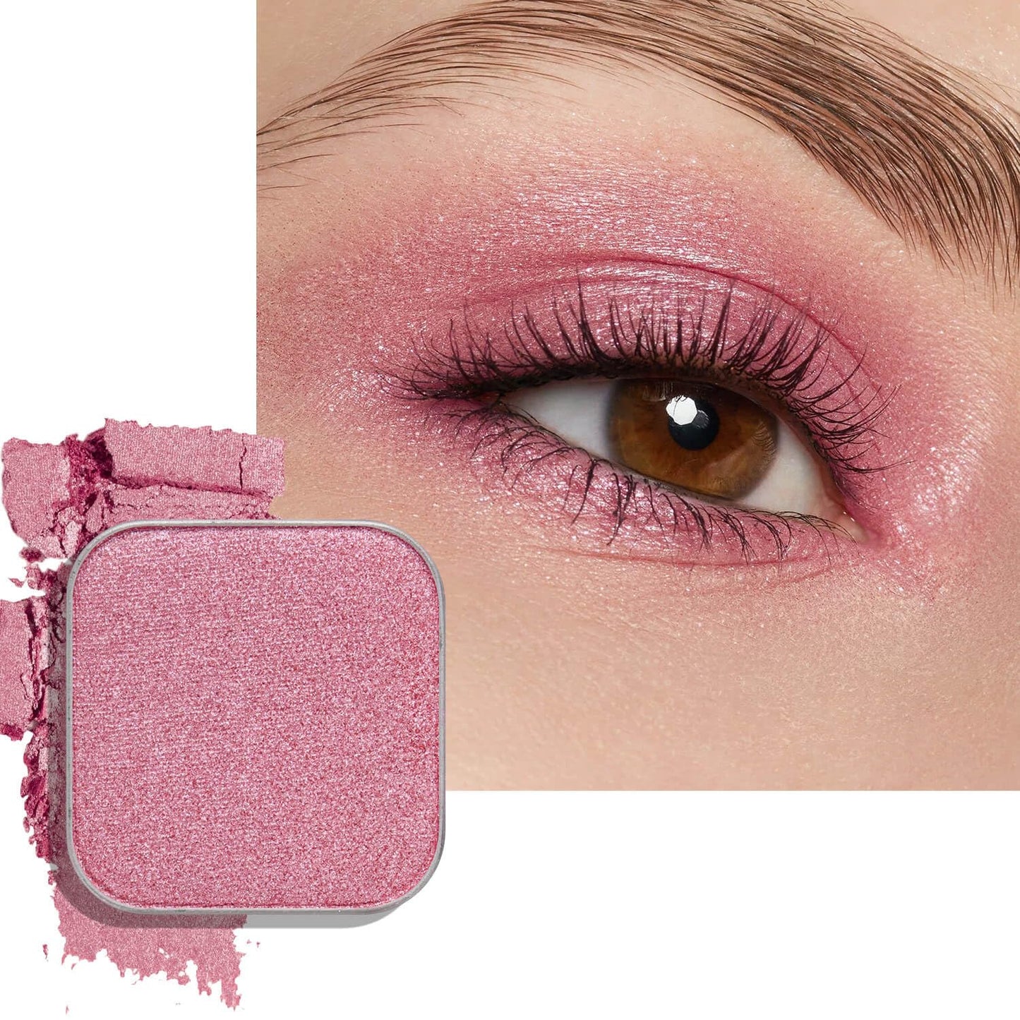 Chameleon Chrome Eyeshadow - Duochrome Lavender & Blue Reflects | Iridescent Metallic Shimmer, Bouncy Texture