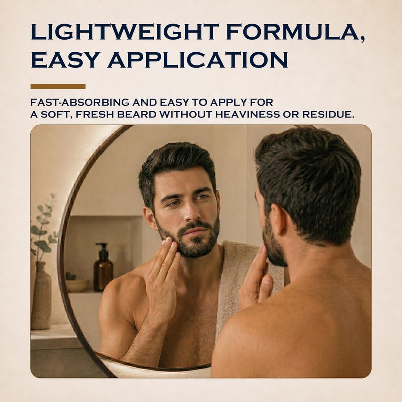 THEMANCODE Beard Oil for Men, Sandalwood, Beard Conditioner with Natural Jojoba & Grapeseed Oils, Softens, Strengthens and Moisturizes, Father Day Gifts