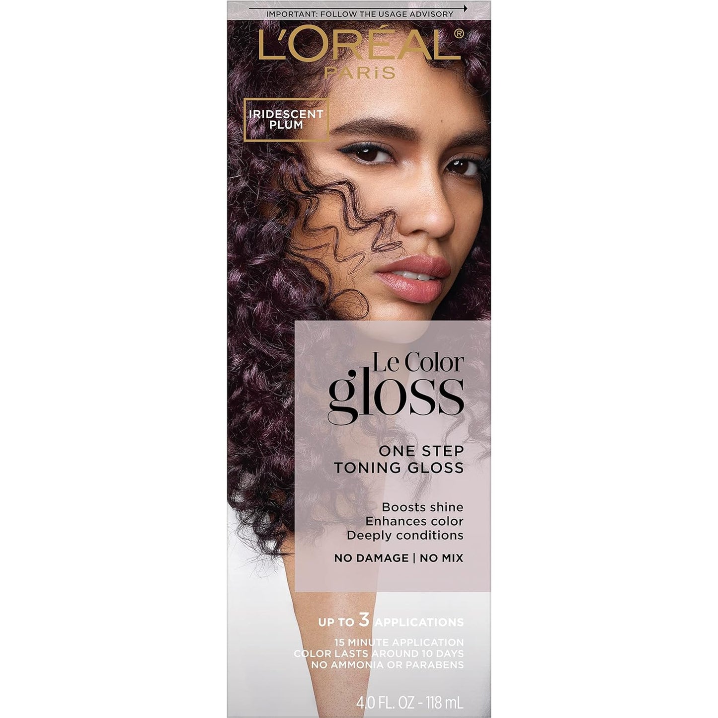 L’Oreal Paris Le Color Gloss - In-Shower Toning Hair Gloss for Bleached Hair | Neutralizes Brass, Conditions & Boosts Shine, Platinum Pearl, 4 Oz