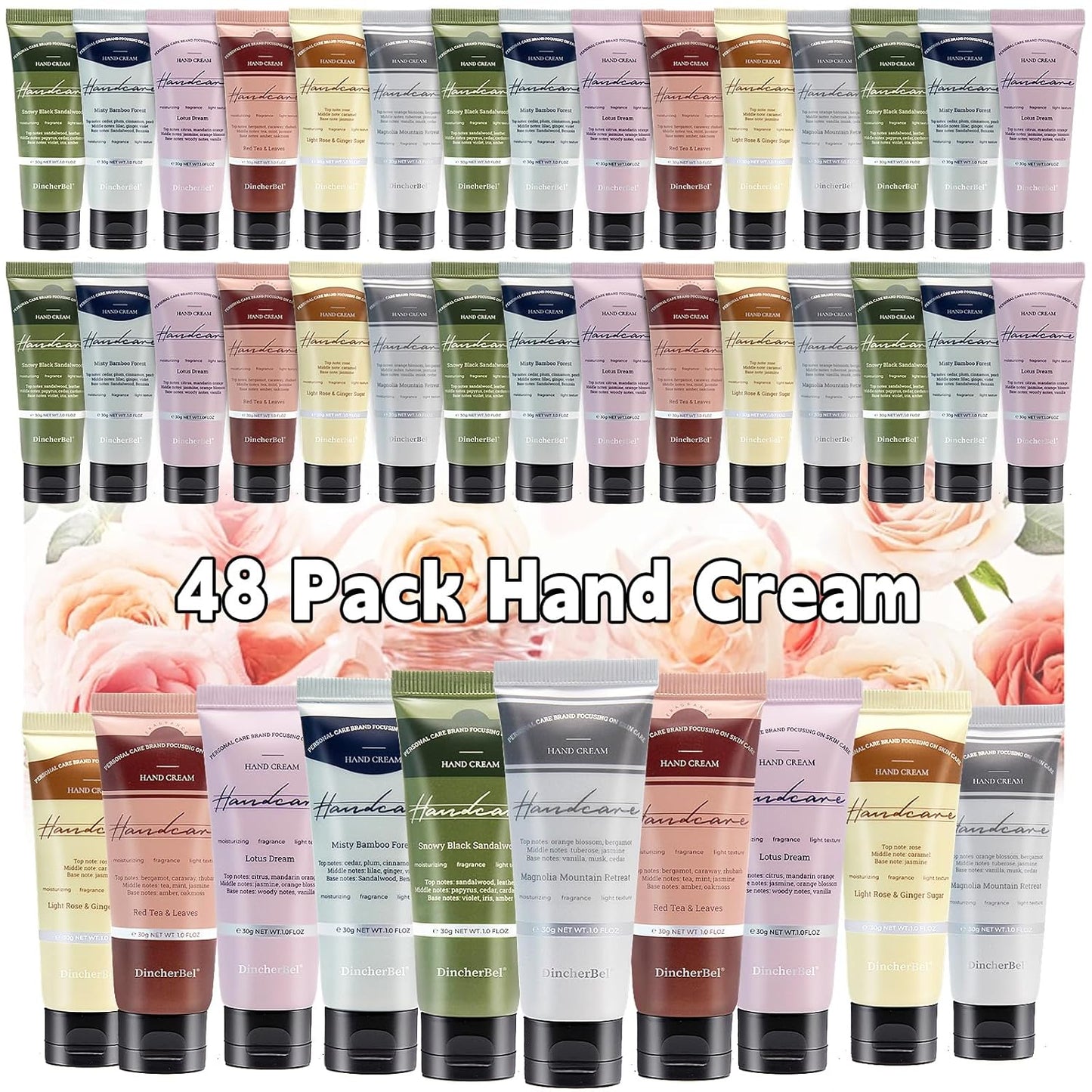 Hand Cream Set - 24 Travel Size Moisturizing Lotions for Dry Skin | Perfect Holiday Gift for Women