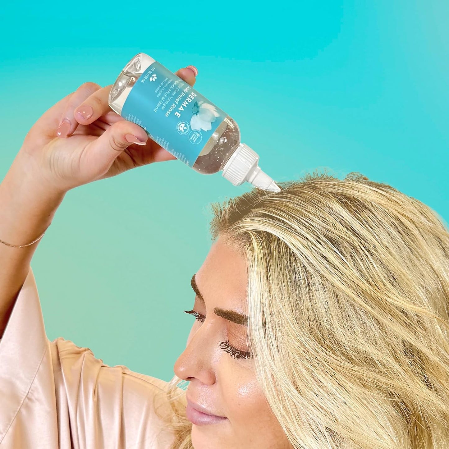 Derma E Scalp Relief Rinse - Salicylic & Lactic Acids Exfoliate Build-Up | 4 Fl Oz, Herbal Blend for Shine & Soothing