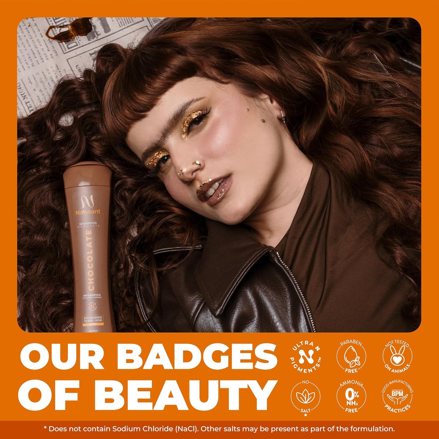Copper Chocolate Hair Toning Shampoo & Mask Set - Revive Copper-Brown & Chocolate Tones | Hyaluronic Acid, Biotin & Collagen | 2 x 10.1 Fl Oz