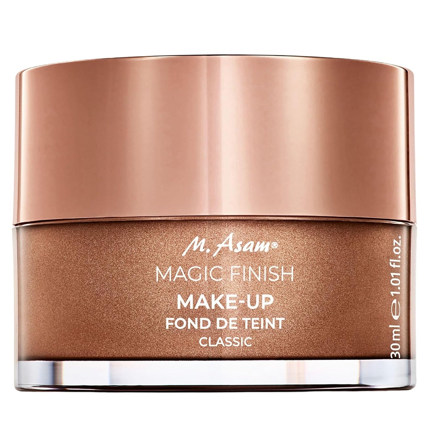 M. Asam Magic Finish Make-Up Mousse - 4-in-1 Primer, Foundation & Concealer | Vegan, Buildable Coverage for Light to Medium Skin Tones (1.01 Fl Oz)