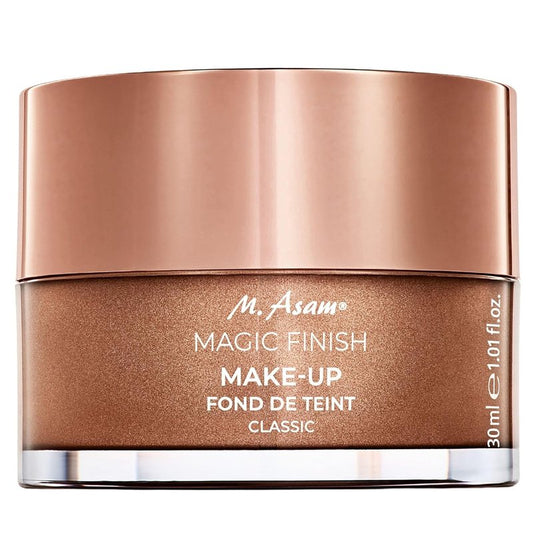 M. Asam Magic Finish Make-Up Mousse - 4-in-1 Primer, Foundation & Concealer | Vegan, Buildable Coverage for Light to Medium Skin Tones (1.01 Fl Oz)