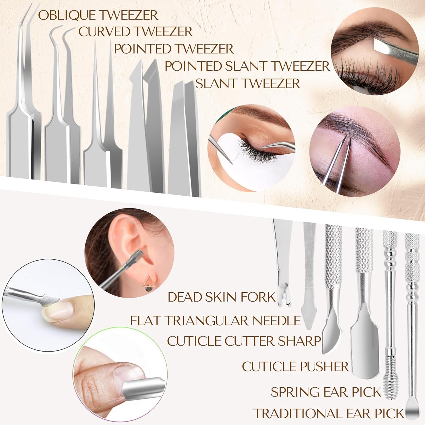 Blackhead Remover Tool Kit - 16 Pcs Stainless Steel Pimple Extractor Set for Acne, Comedones & Whiteheads
