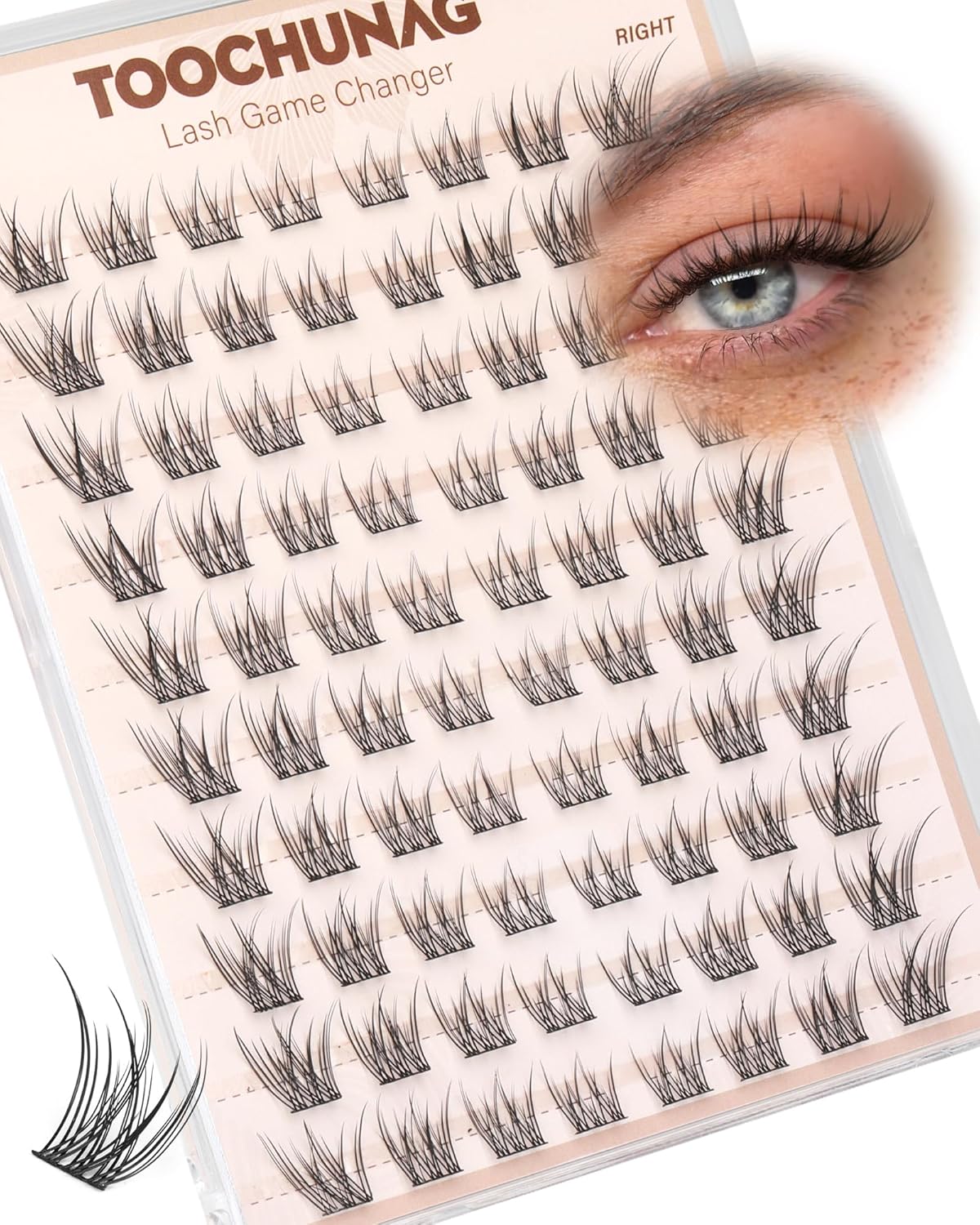 Wispy Lash Clusters - Natural 3D Eyelash Extensions for DIY Home Use | 7-15mm CD Curve
