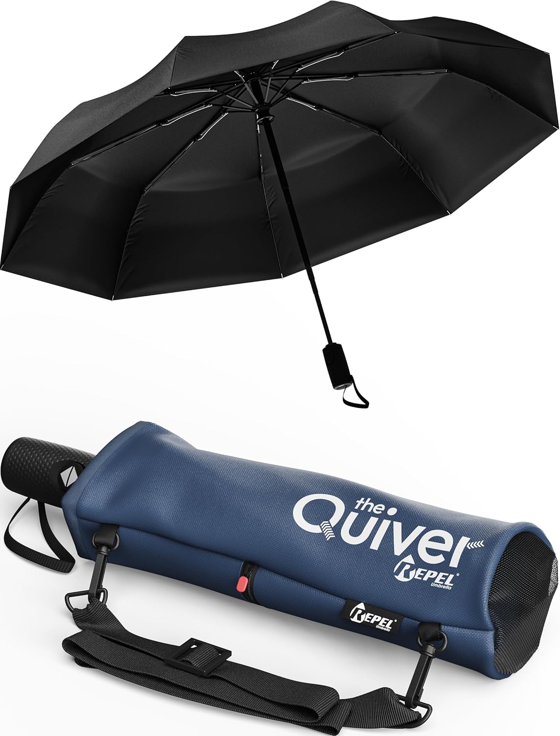 Windproof Travel Umbrella - Compact Auto Folding Design | Withstands 100MPH Winds, Durable & Lightweight for Men & Women
