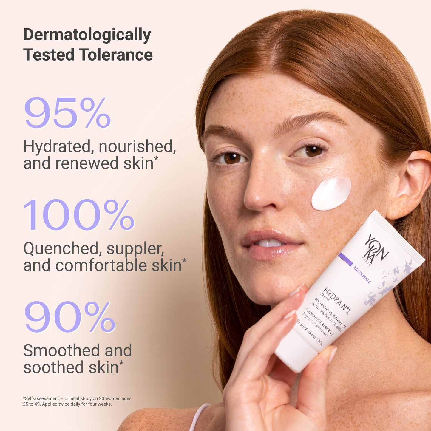 Yonka Hydra No.1 Crème | Repair & Hydrating Face Cream with Hyaluronic Acid & Vitamins A, C & E | Comforts & Strengthens Moisture Barrier | For Very Dry & Dehydrated Skin | Paraben-Free | 1.74 fl oz