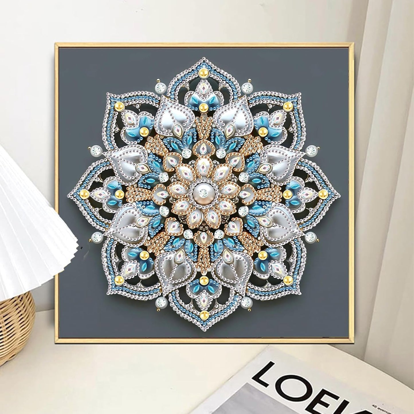 5D DIY Diamond Painting Kit - Mandala Flowers Art Set for Home Decor | Perfect Gift for Adults
