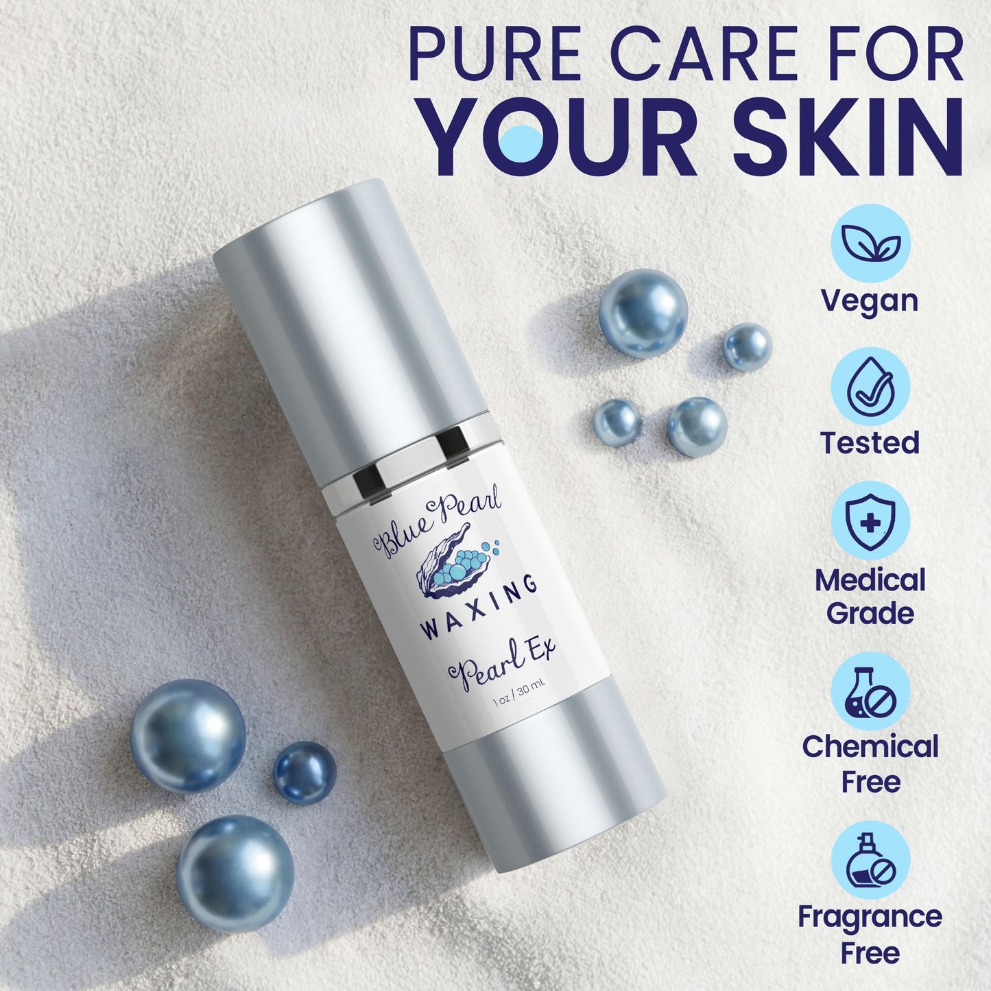 Pearl Ex Ingrown Hair Serum for Smooth Skin – Liquid Exfoliant for Razor Bumps, Dark Spots & Ingrowns – No Scrub Formula – Vegan, Fragrance Free, No Harsh Chemicals – 1 oz