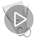 ROUSE Modern Professional Stainless Steel Cuticle Scissors for Manicure & Pedicure