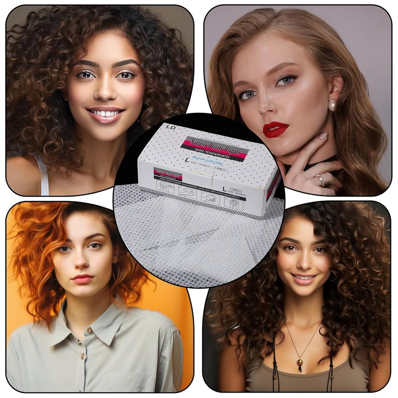 Breathable Hair Perm End Papers - 1000 Pcs High Temp Resistant Curling Paper | Disposable Salon Styling Tools