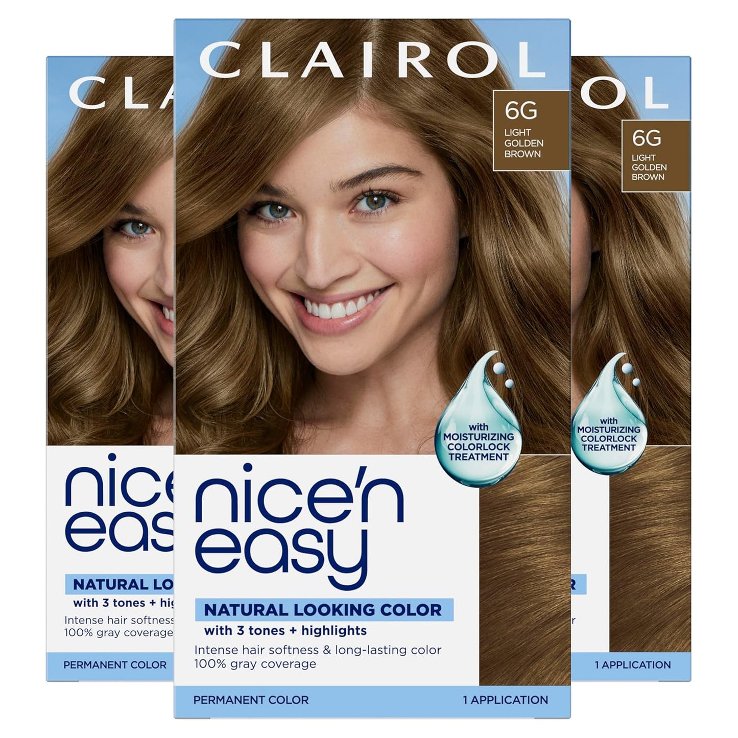 Clairol Nice'n Easy Permanent Hair Dye - Blackest Black | 100% Gray Coverage & Long-Lasting Shine | Single Pack