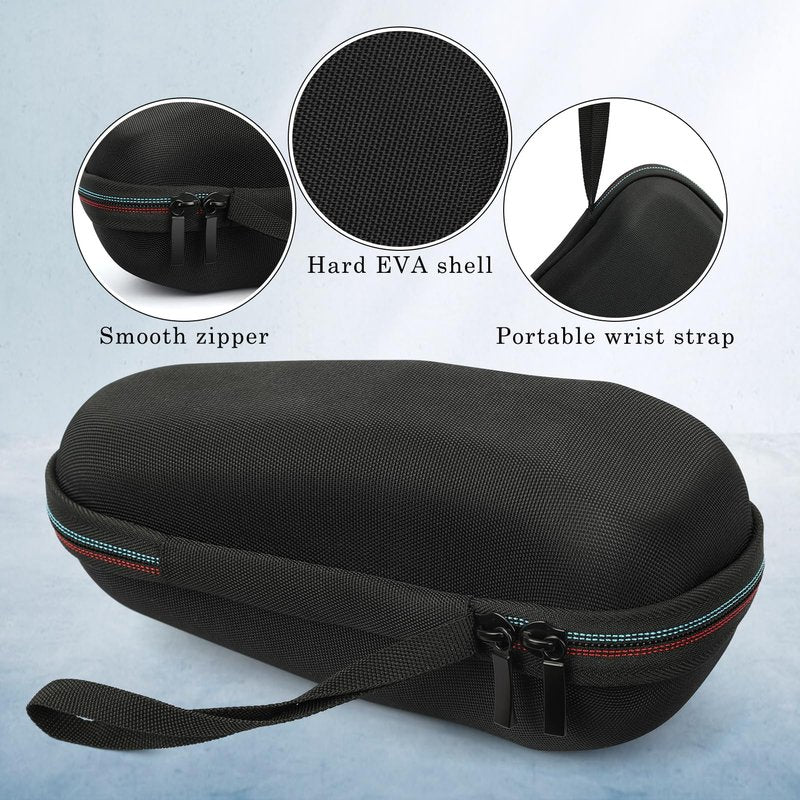 SyuCeia Braun Shaver Travel Case - Hard EVA Protective Holder for Series 3/5/6/7/8/9 Pro+ & All Models (Fits 3s, 5s, 7s, 8s, 9s)-Water-Resistant Men's Electric Razor Storage Pouch for Gym & Vacation