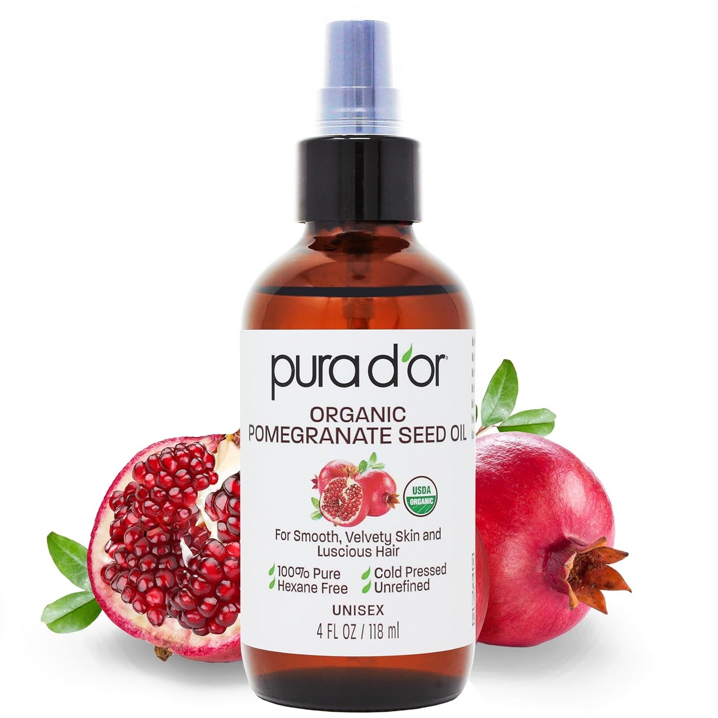 PURA D'OR Organic Vitamin E Oil - 70,000 IU Ayurvedic Skin Care | Lightweight Moisturizer for Face & Body