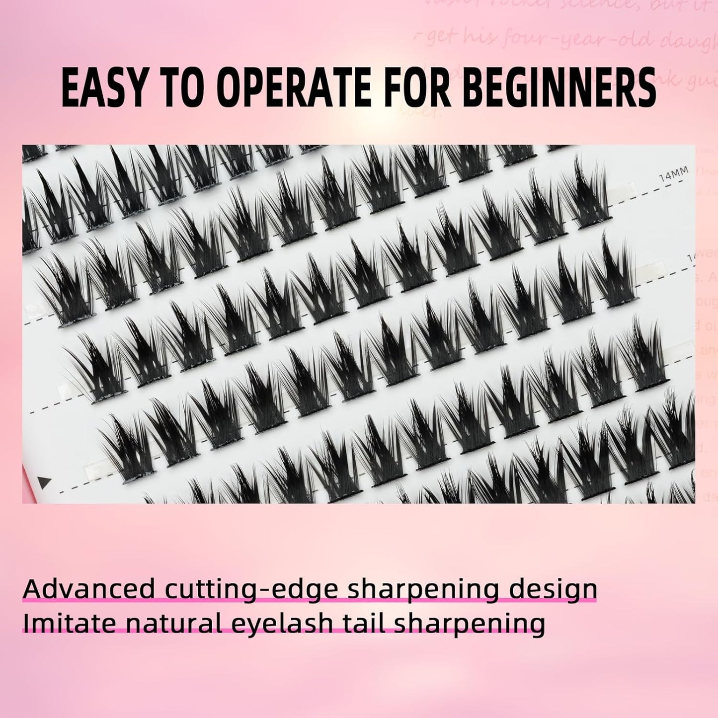 Individual Cluster Lash Extensions Kit - 312PCS Wispy Manga Lashes for Self-Application | 4 Styles Included
