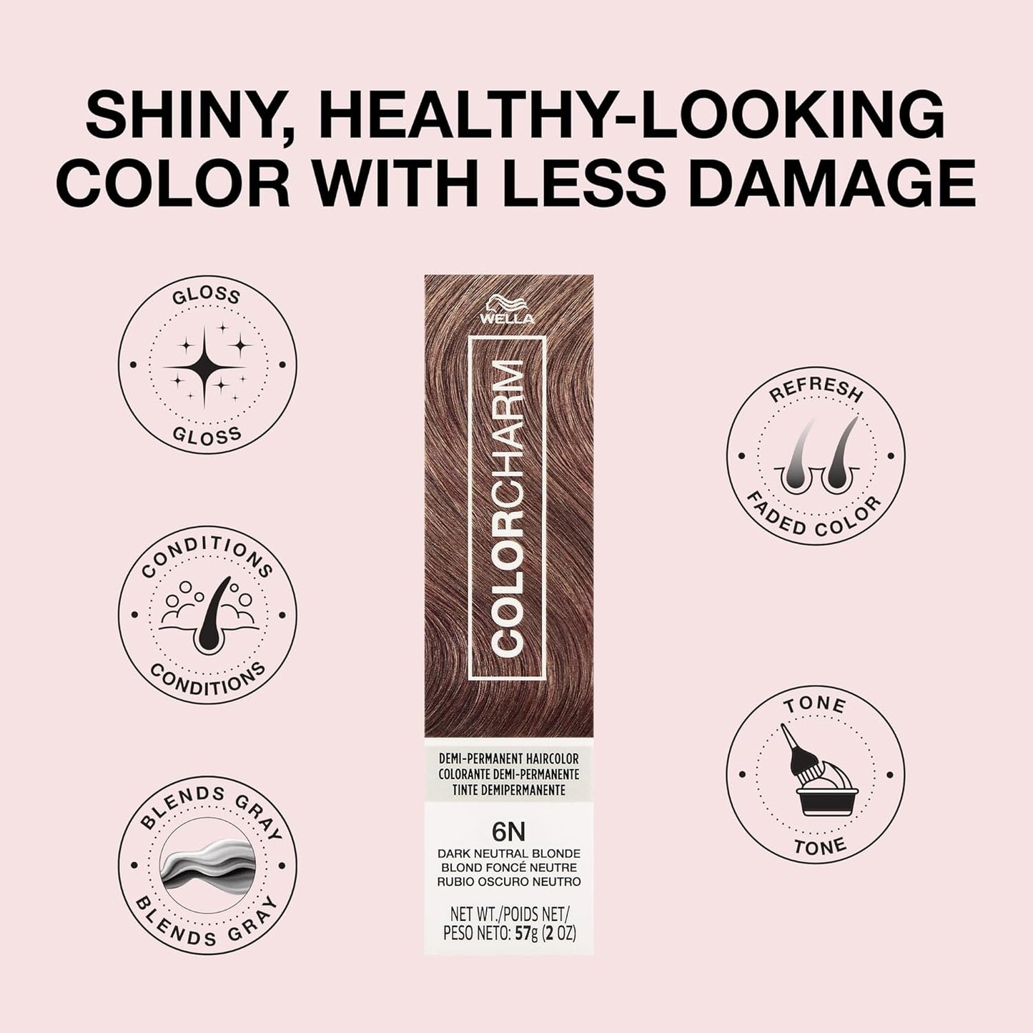 Demi Permanent Hair Color - Gloss & Tone for Vibrant Shine | 2 Fl Oz