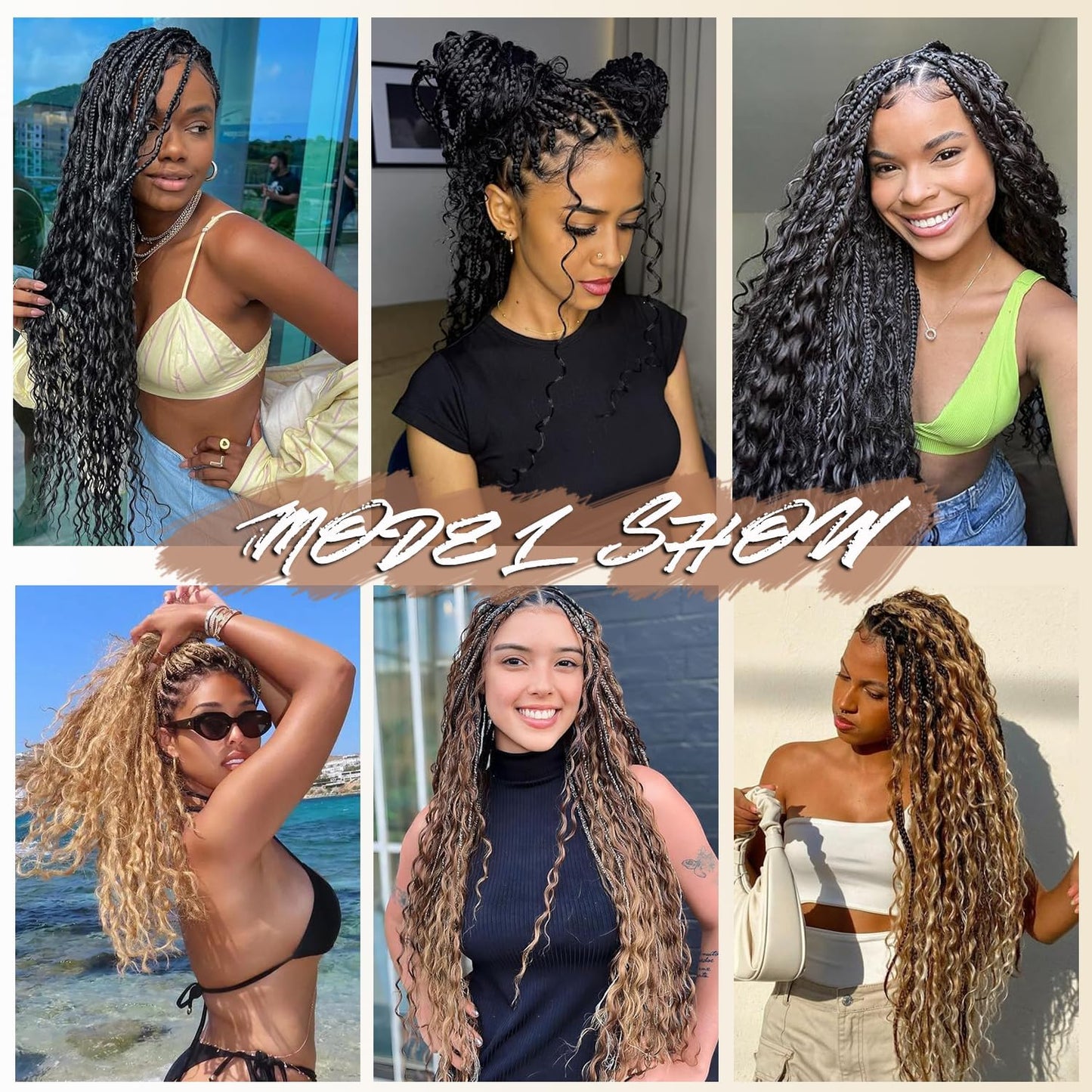 Color 4 Boho Human Hair Braiding Brown Boho Human Hair For Braiding Chocolate Brown Braids Deep Wave #4 Bulk Bohemian Braids 100g 14 14 Inch