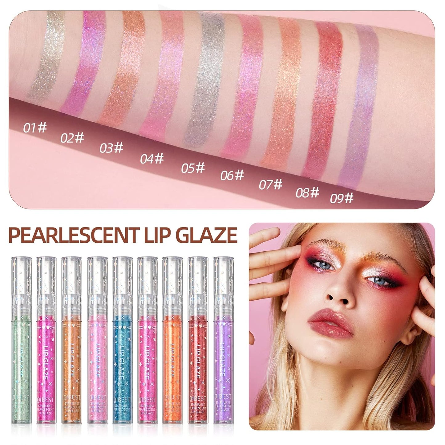 Shimmery Lip Gloss Set for Girls & Teens | Long-Lasting, Moisturizing Formula | Glossy Finish