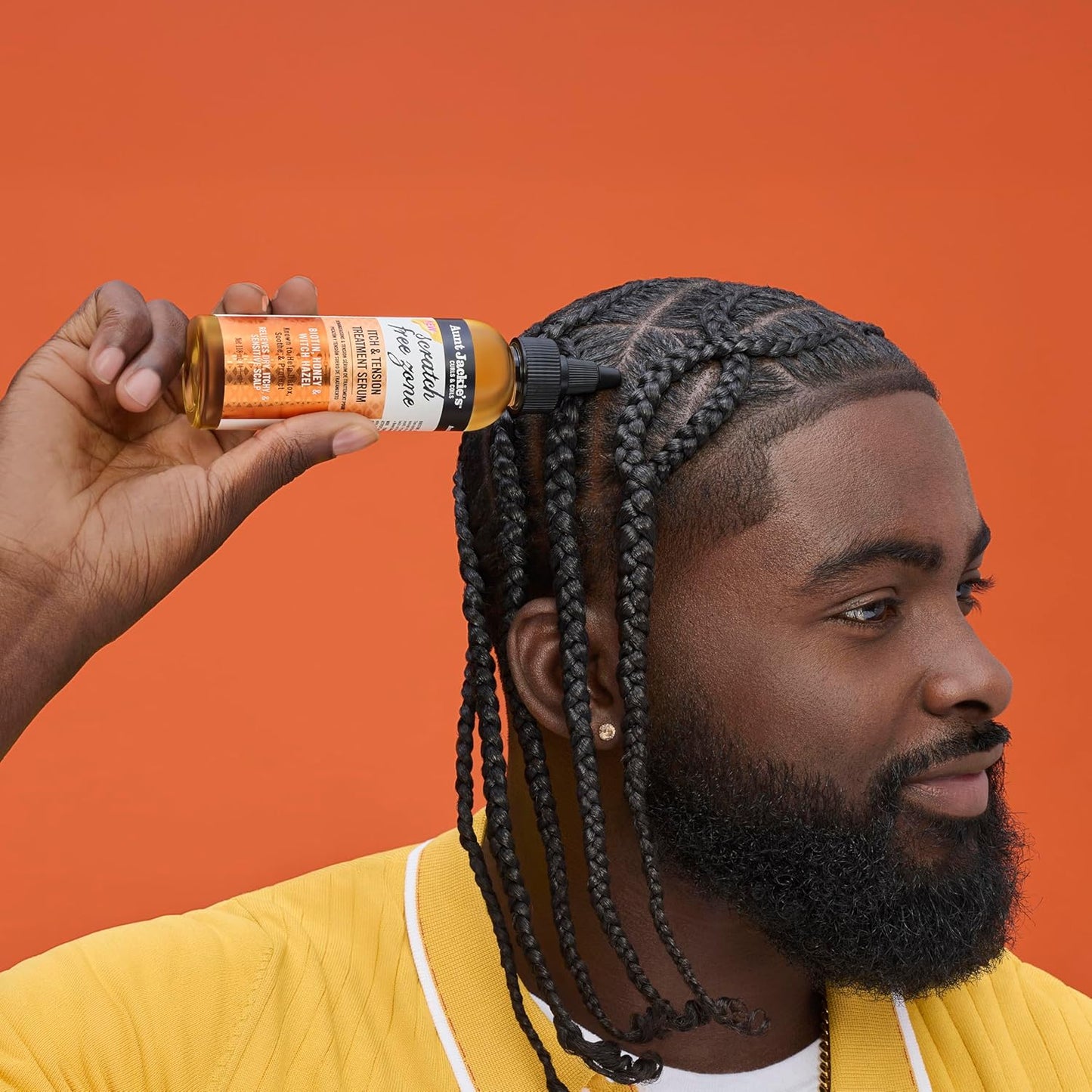 Aunt Jackie's Braid + Twist Collection Itch Relief Serum - Soothing Dry Scalp with Witch Hazel & Biotin | 4 fl oz
