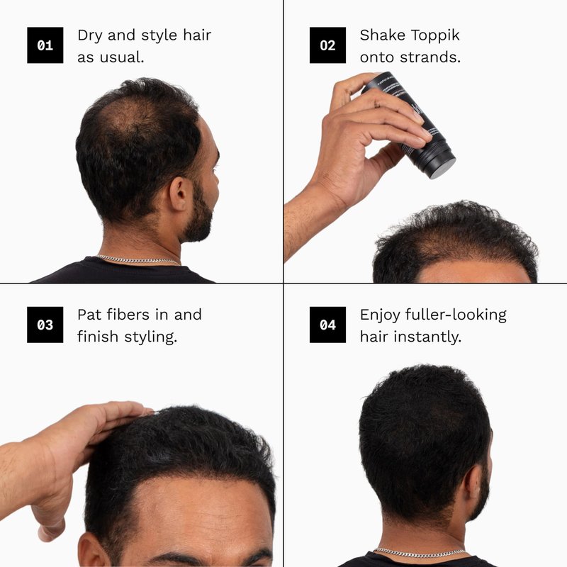TOPPIK HAIR BUILDING FIBERS PRO DARK BROWN 12/28G