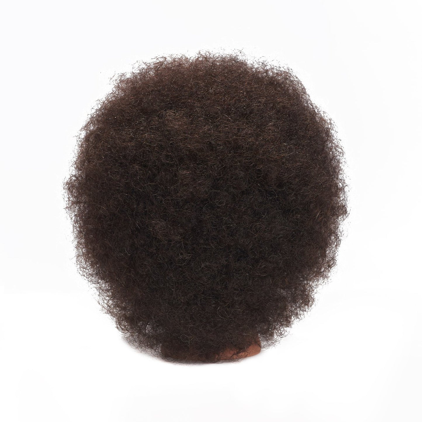 Real Hair Mannequin Head for Cosmetology | 10-Inch Afro Hair Practice Doll with Clamp Holder