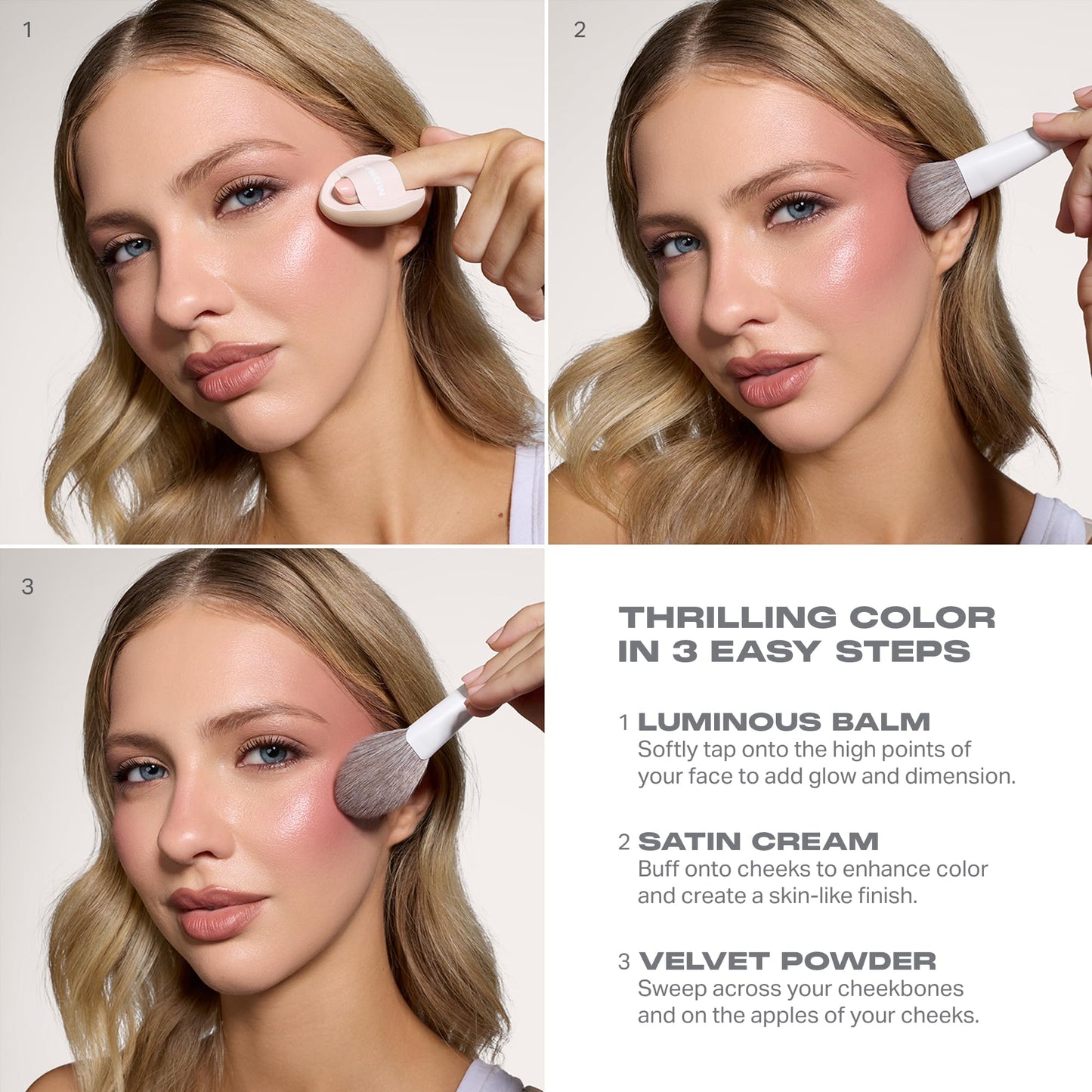 MORPHE Cheek Thrills Multi-Finish Face Trio After Party (0.38 oz)
