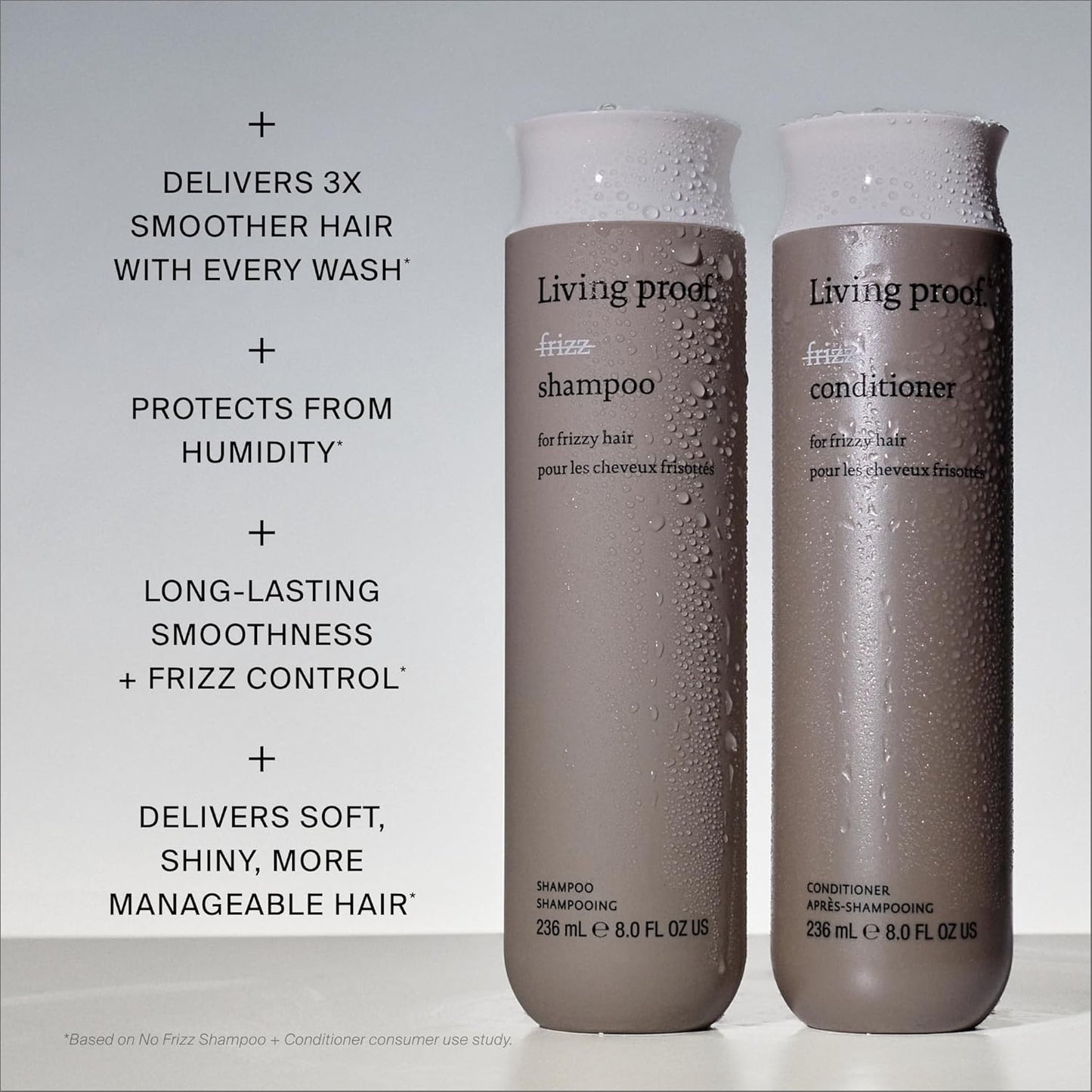 Living Proof No Frizz Conditioner - Smoothing Formula for All Hair Types | Controls Frizz & Softens Hair