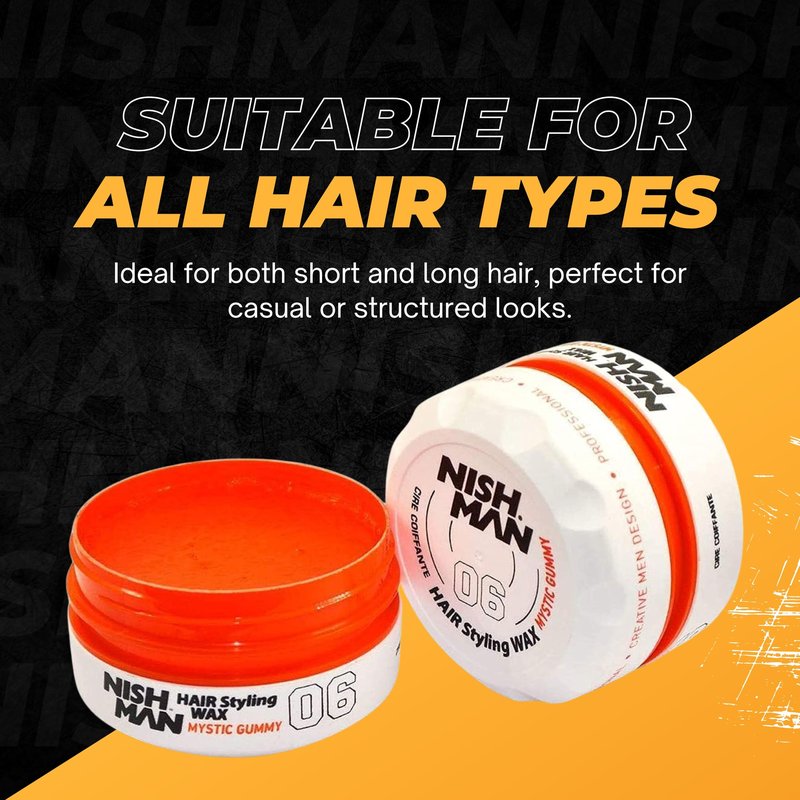 Nishman Hair Styling Gel Wax Mystic Gummy 06