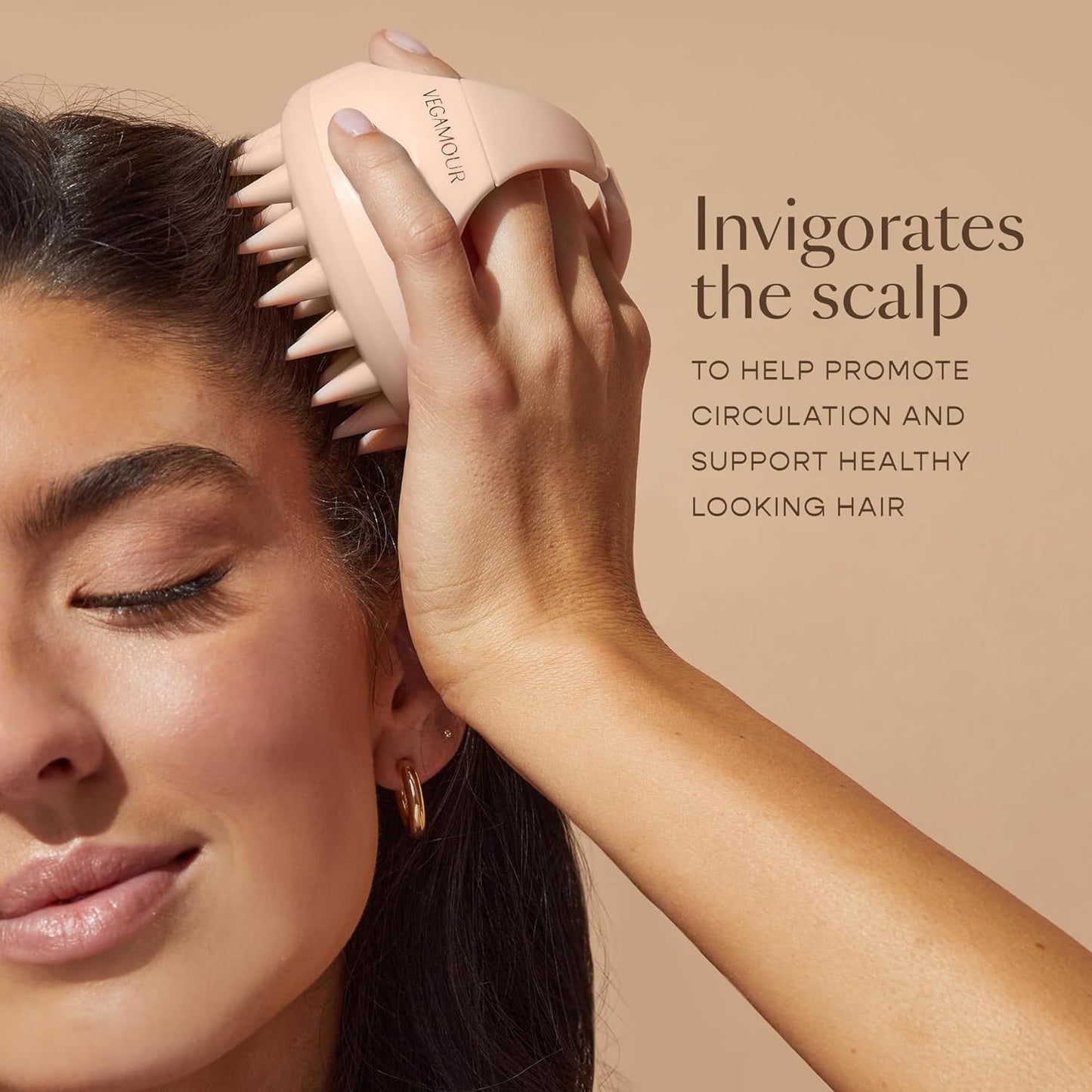 Revitalizing Scalp Massager - VEGAMOUR GRO for All Hair Types | 1 Count