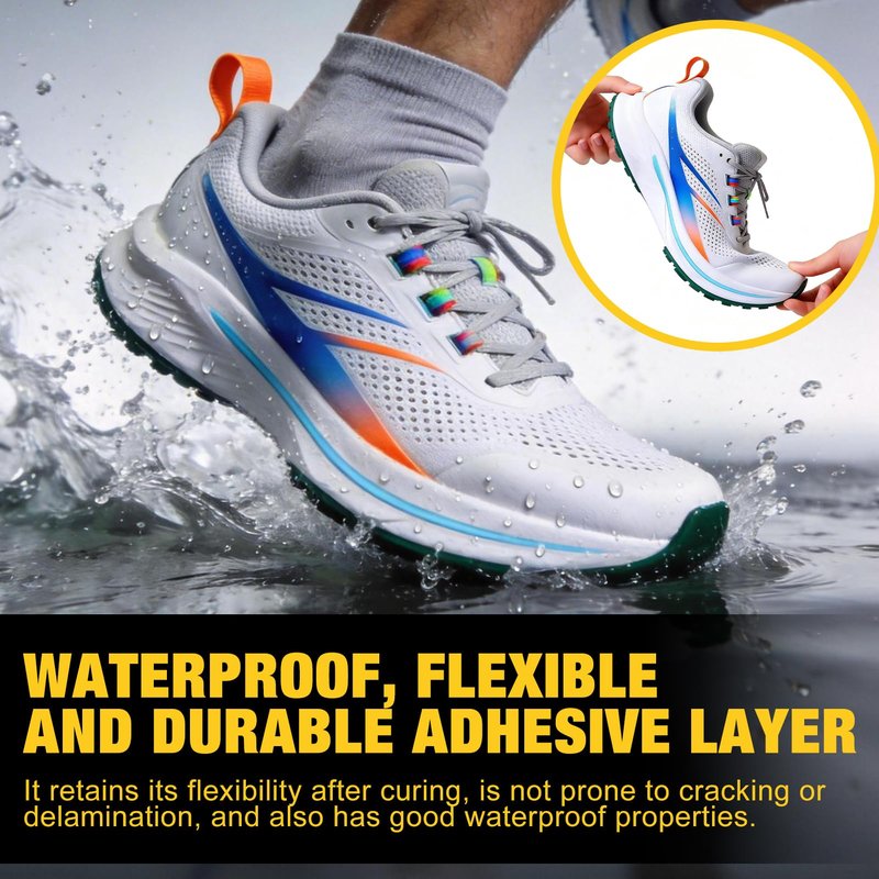 kuailaya Glue for Shoes, Shoe Repair Glue 5.99 oz Clear Shoe Cement High-Strength Adhesive Flexibility Waterproof Quick Drying Durable for Sneakers Boots and Rubber Soles