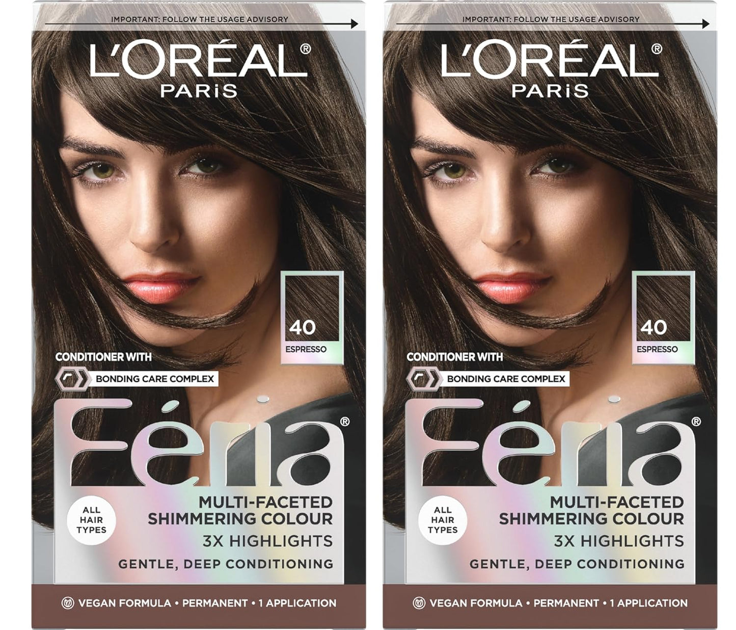 L’Oreal Paris Feria Hair Color - High Intensity Jet Black Dye for 3X Highlights | 1 Kit