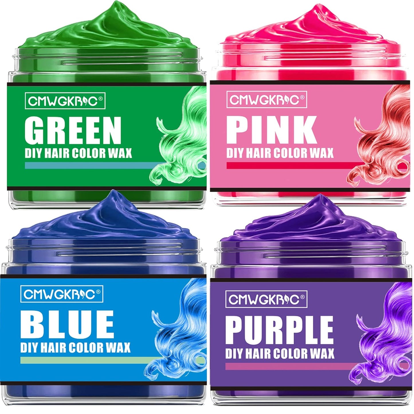 Temporary Hair Color Spray - Vibrant Purple, Green, Blue & Pink Hair Dye for Kids, Teens & Adults | Perfect for Parties & Cosplay