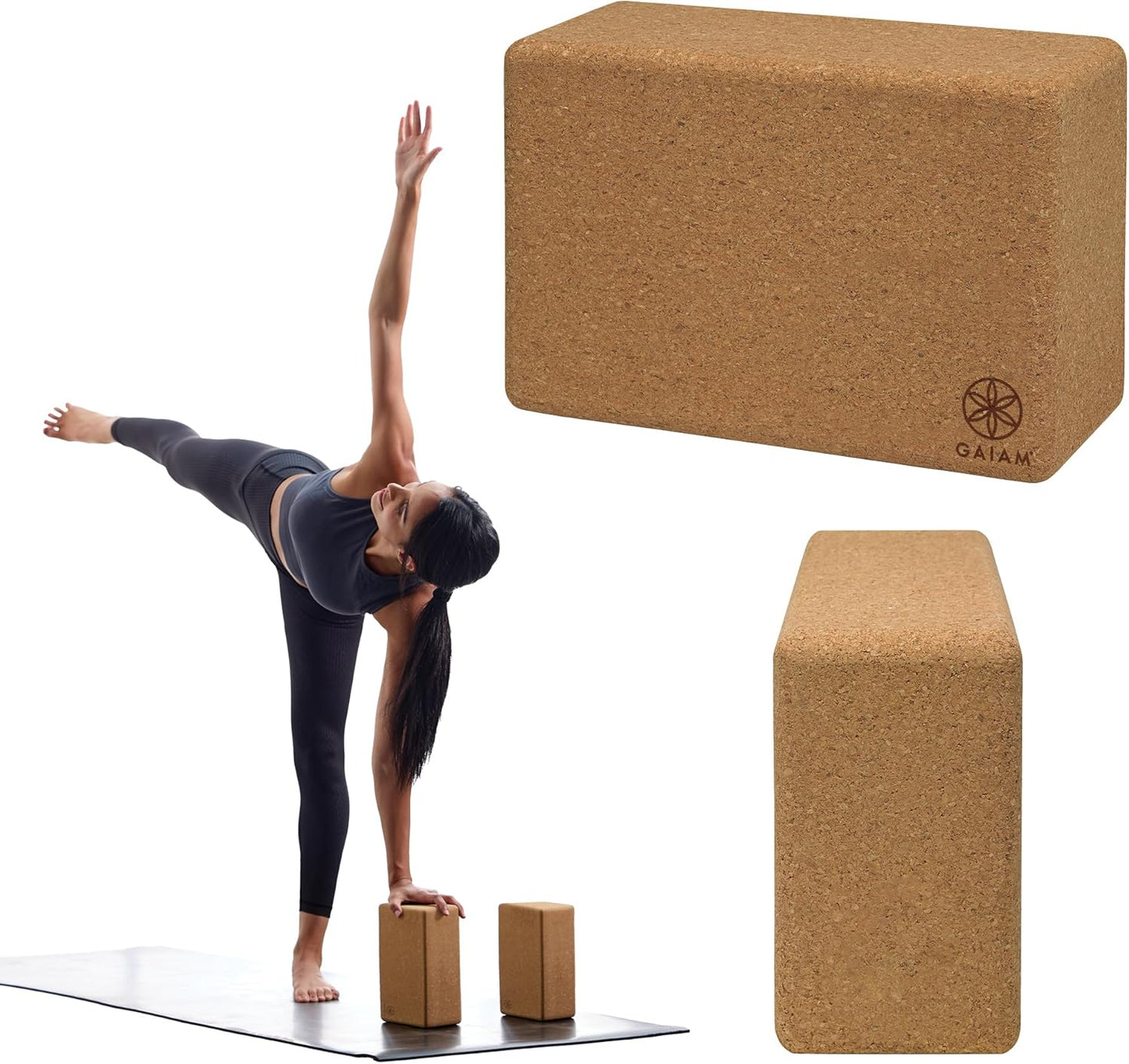 Yoga Block - Supportive Latex-Free EVA Foam with Non-Slip Surface | Ideal for Yoga, Pilates, Meditation