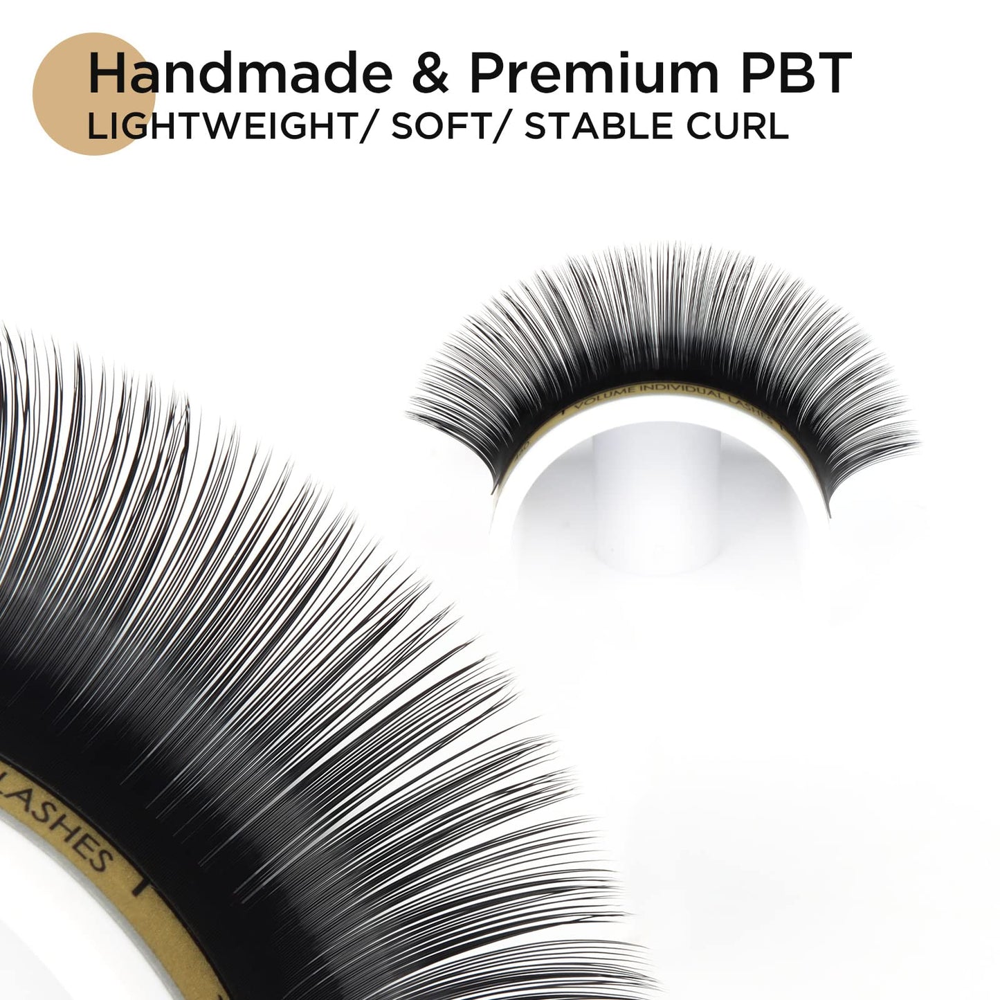 LASHVIEW 0.07 Thickness C Curl 8-15mm Mixed Tray Volume Faux Eyelash Extensions Silk Individual Lash Extensions Pure Korean Silk lashes Soft Application for Professional Salon Use