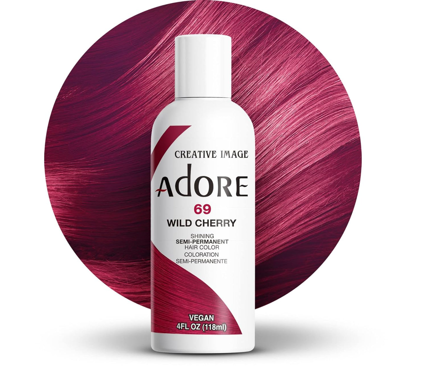 Adore Semi Permanent Hair Color - Mystic Grey | Vegan, Ammonia-Free Hair Dye | 4 Fl Oz